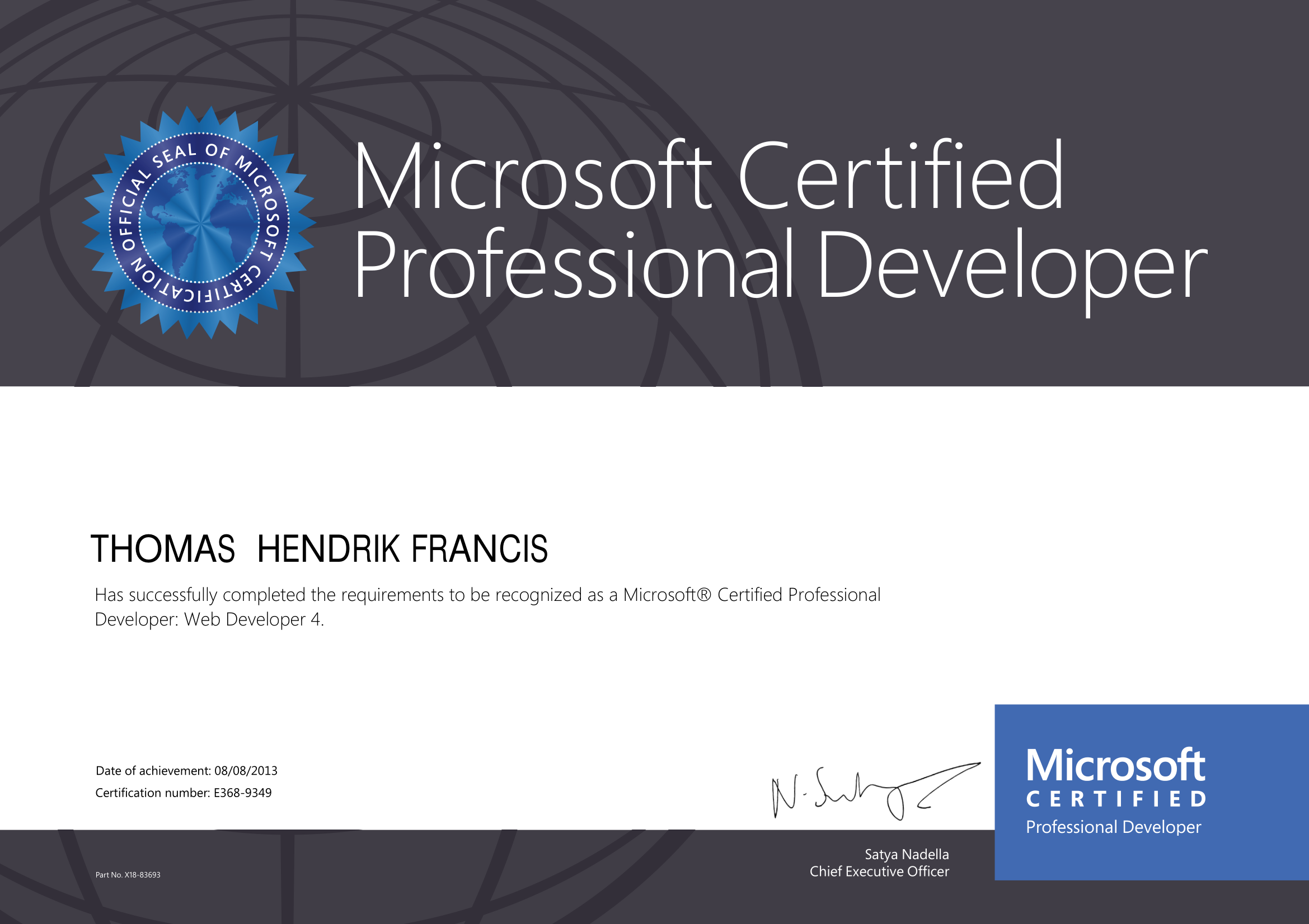 Microsoft Certified Professional Developer: Web Developer 4
